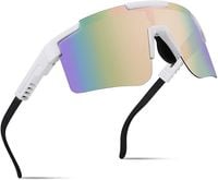 MARIDA Okulary Sportowe dla Mężczyzn Rowerowe UV400 Duże Soczewki