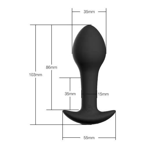 nomi tang fun plug rc zestaw 2 wtyczek silikonowych z pilotem czarny na Arena.pl