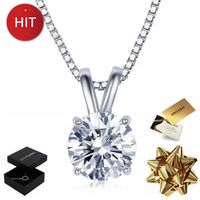 SREBRNY NASZYJNIK ŁAŃCUSZEK KRYSZTAŁEM CELEBRYTKA 925 ZAWIESZKA NA PREZENT