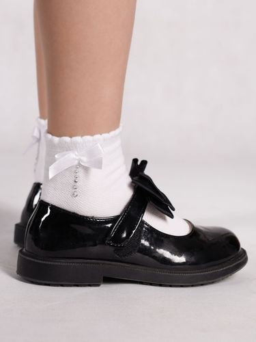 Skarpety dziewczęce bawełniane ażurowe z jetami białe 2PAK 31-34 YOCLUB na Arena.pl