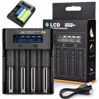 ECDQ-D401 Inteligentna ładowarka akumulatorów 18500, 18650, 20700, AA, AAA