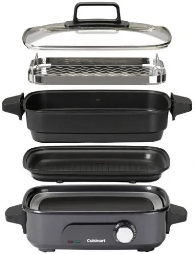 Grill elektryczny Cuisinart GRMC3E 1400W szaro-czarny na Arena.pl