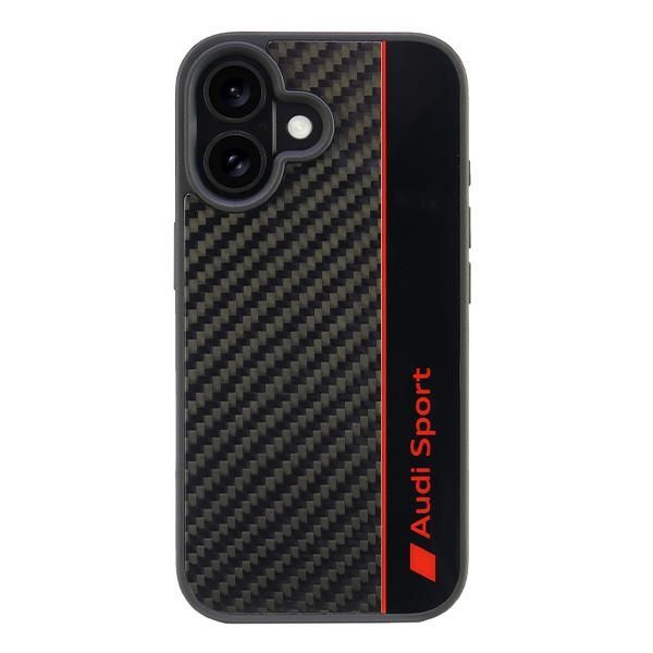 Etui Audi do iPhone 16, Czarny zdjęcie 1