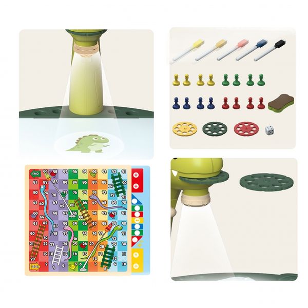 WOOPIE Tablica do Rysowania Projektor Dinozaur 24 Wzory + 2 Gry zdjęcie 22