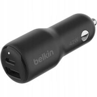 Belkin Ładowarka samochodowa - USB-C PD 3.0 3A PPS 30W + USB-A 12W, mała