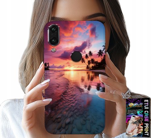 ETUI DO HUAWEI P SMART 2019 - PLAŻA WAKACJE WYSPA PIĘKNE WIDOKI +SZKŁO na Arena.pl