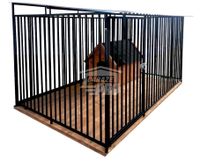 Kojec dla psów 3x2m - Drewniana podłoga - Dach spad w przód GP394