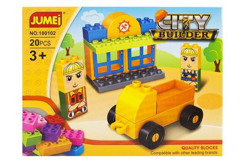 Klocki Jumei 3+ City MIASTO BUDOWA 20 elementów, 26x19cm na Arena.pl