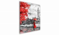 OBRAZ NA SZKLE KWADRATOWY 60x60cm 065 Miłość w Londynie
