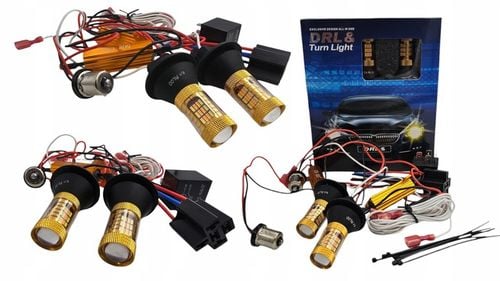 KIERUNKOWSKAZY LED PY21W BAU15S 1156 DRL ŚWIATŁA DZIENNE 2w1 ULTRA MOCNE na Arena.pl