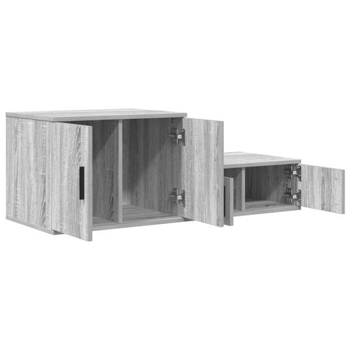 Szafka storage  Szary Sonoma 127x41x40 cm z drewna inżynieryjnego na Arena.pl