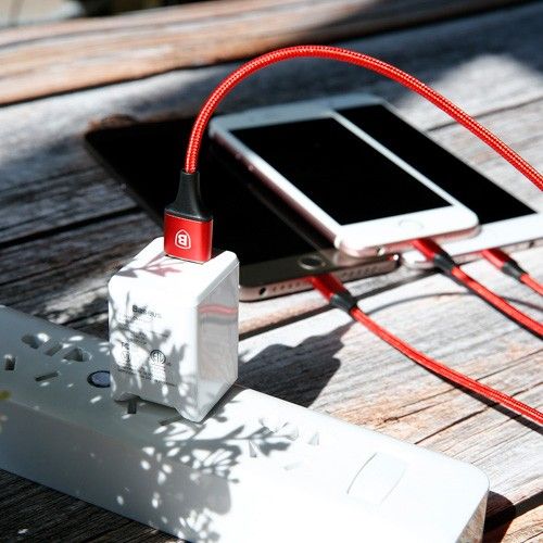 Baseus Kabel Rapid USB 3w1 Micro Usb + USB C + Lighting na Arena.pl