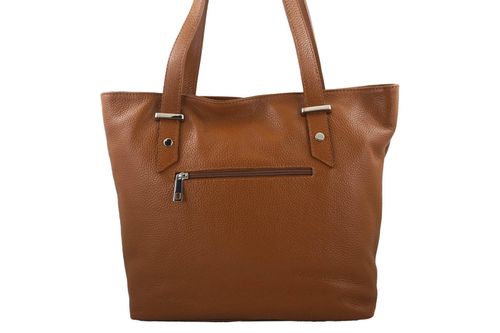 Shopper bag - duża torebka miejska - Brązowa jasna na Arena.pl