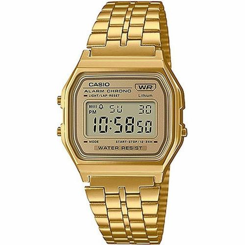 Zegarek Unisex Casio A158WEGV-9AEF Złoty na Arena.pl