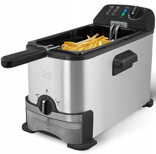 FRYTKOWNICA TRADYCYJNA OLEJOWA 3L FILTR OLEJU FRYTOWNICA TERMOSTAT na Arena.pl