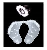 STRÓJ ANIOŁA JASEŁKA AUREOLKA BIAŁE SKRZYDŁA AUREOLA PRZEBRANIE ANIOŁEK