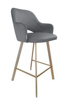 Hoker krzesło barowe Milano podstawa Profil złota BL14