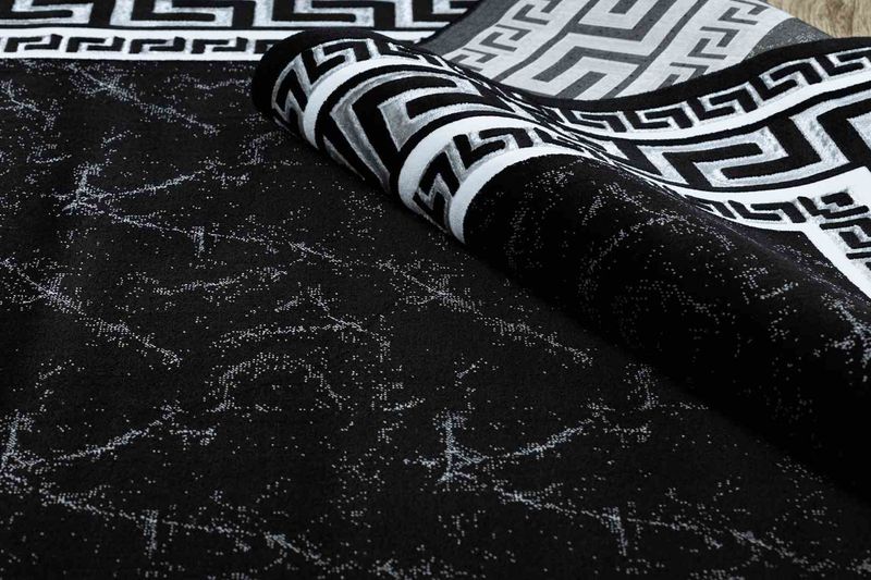 RUG/LU/MOSSE/FRAME/BLACK+GREY/70x300 zdjęcie 8