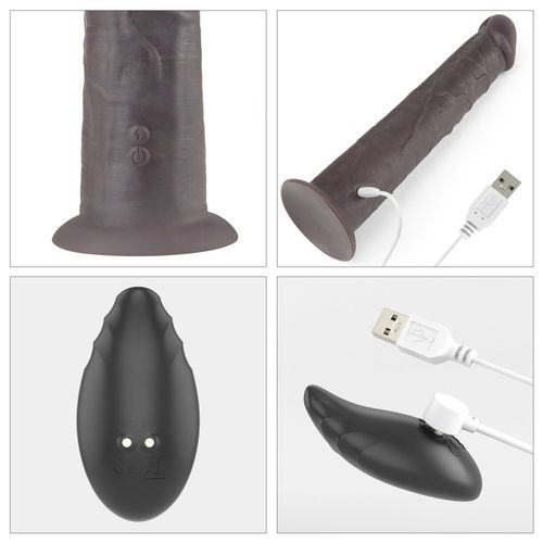 10'' dual layered platinum silicone rotator na Arena.pl