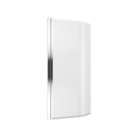 Be Spot parawan nawannowy gięty 75x140cm 1-częściowy lewy, chrom