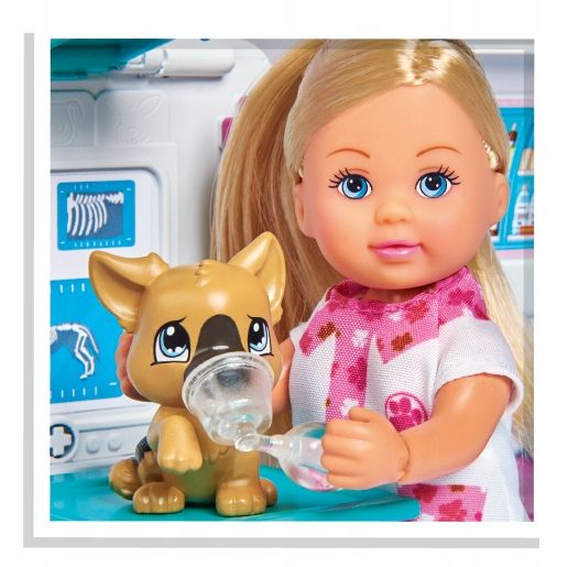 LALKA DOKTOR EVI AMBULANS KARETKA 2W1 KOTEK PIESEK zdjęcie 7