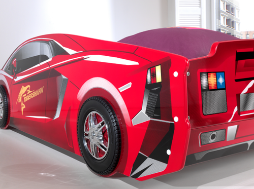Łóżko dla chłopca AUTO samochód Lambo RED na Arena.pl
