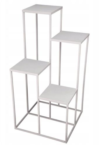 Nowoczesny Kwietnik Loft SREBRNY SIMPLE 12 070/K-12-4K-100S na Arena.pl