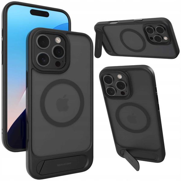 Spacecase Stand Pro Mag Iphone 16 Pro Max Black zdjęcie 1