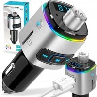 TRANSMITER BLUETOOTH FM SAMOCHODOWY SZYBKA ŁADOWARKA SAMOCHODOWA 2x