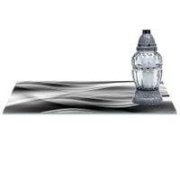 SZKLANA PODSTAWKA POD ZNICZE z dedykacją 60x20cm Jedwab 242c