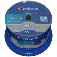 Płyty Blu-Ray Verbatim 25GB 50szt X6 Datalife Cake