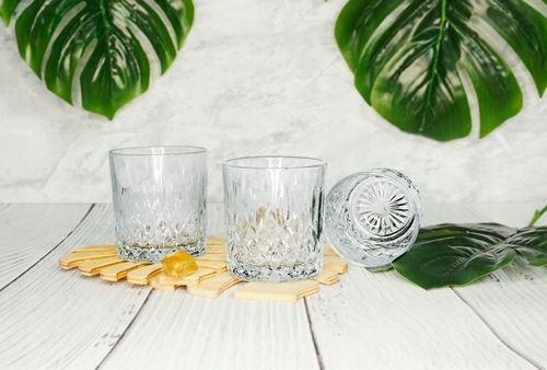 Szklanki niskie GLASMARK zestaw 6szt szlifowane drink whisky 280ml na Arena.pl