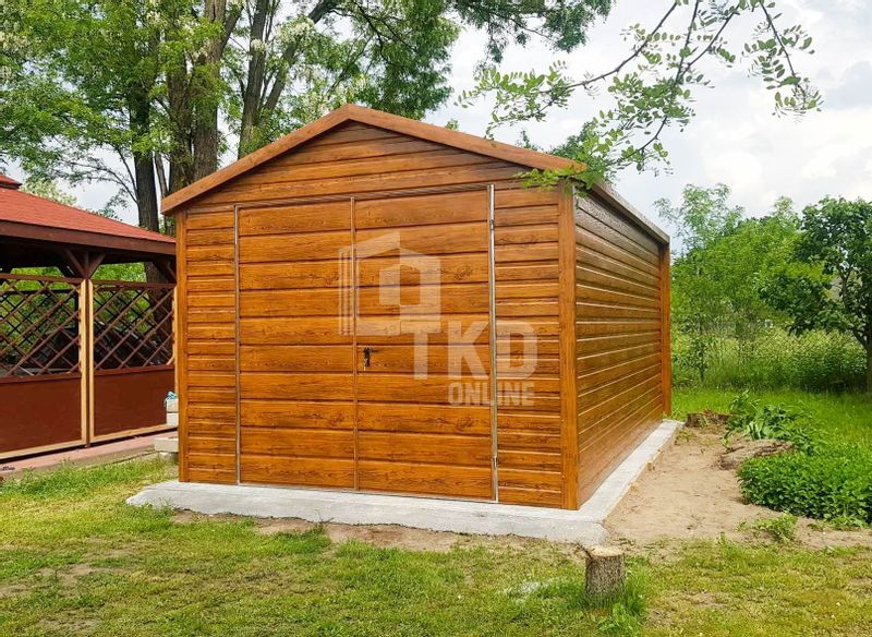 Domek Ogrodowy - Schowek - 3x5 Drewnopodobny - Dwuspadowy TKD133 zdjęcie 2