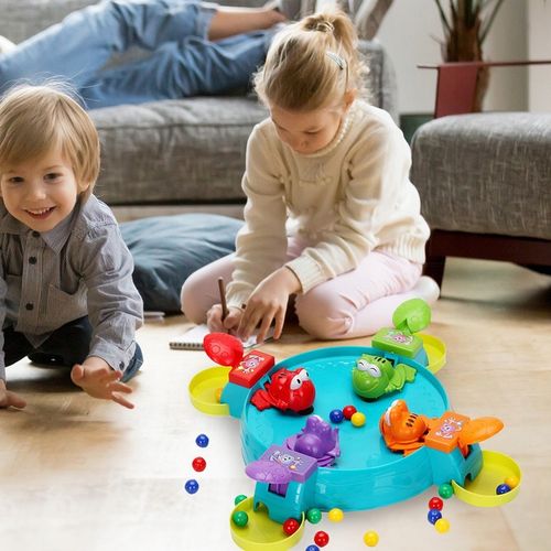 GRA ZRĘCZNOŚCIOWA GŁODNE ŻABKI KARMIENIE GŁODNYCH ŻABEK GRA DLA 2-4 OSÓB na Arena.pl