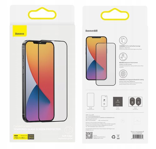 Baseus 2x Hartowane Szkło do iPhone 12 / 12 Pro na Arena.pl