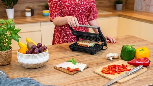 Opiekacz do kanapek panini grill toster sandwich 1000W 3 pozycje Teesa na Arena.pl