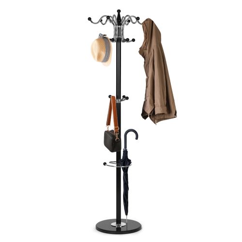 Wieszak na ubrania stojący 16 haczyków metal 172 cm ModernHome na Arena.pl