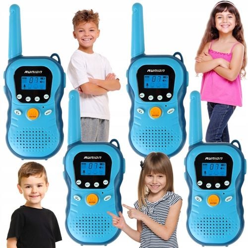 WALKIE TALKIE KRÓTKOFALÓWKI dla dzieci DUŻY ZASIĘG 3km LCD ZESTAW Łoki Toki na Arena.pl