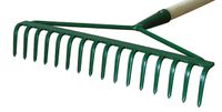 grabie uniwersalne 41cm 16 zębne metalowe płaskie wzmocnione z
