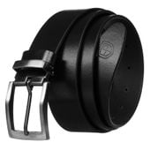 skórzany, szeroki pasek męski w czarnym- peterson 125