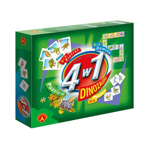 4w1 gry-puzzle dinozaury 05561. na Arena.pl