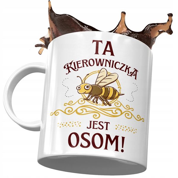 Kubek Dla Kierowniczki Ta Kierowniczka Jest Osom Z Nadrukiem Ze Zdjęciem zdjęcie 1