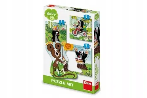 Puzzle Dino Krecik 12 elementów Puzzle 3 w 1 Baby Krecik na łące na Arena.pl