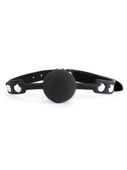 black silicone ball gag