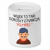 Skarbonka Dla Wujka Dorosły Z Funkcją ''Kumpel'' Z Nadrukiem Ze Zdjęciem