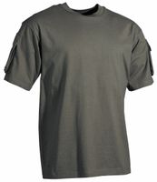 Koszulka US  mit Ärmeltaschen oliwkowa