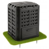 KOMPOSTOWNIK CZARNY MODUŁOWY OGRODOWY MROZOODPORNY NA NAWÓZ ZBIORNIK