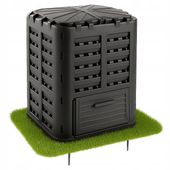 KOMPOSTOWNIK CZARNY MODUŁOWY OGRODOWY MROZOODPORNY NA NAWÓZ ZBIORNIK