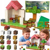 Klocki magnetyczne konstrukcyjne Minecraft BL101-86 sześciany 125 szt.