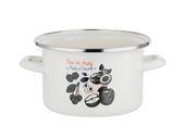 GARNEK EMALIOWANY PLESZEW FRUITS OWOCE 22 CM 4,8 L